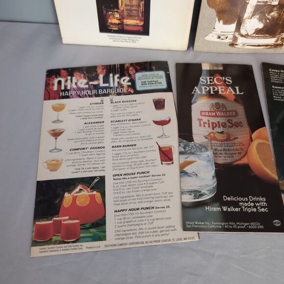 Lot of 7 Liquor Recipe Booklets Joy of Cordials Amaretto Seagram Kahlua Food - Picture 9 of 11